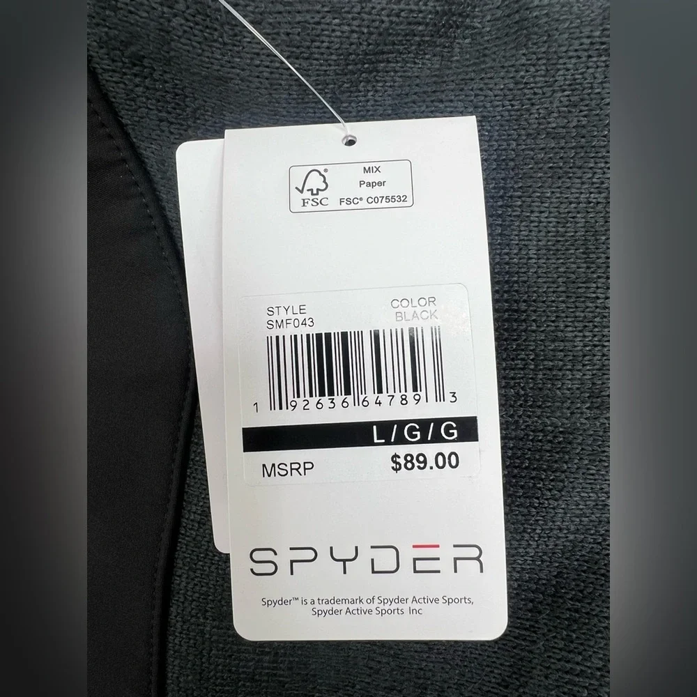 SPYDER FLEECE LINED HOODED SWEATER JACKET